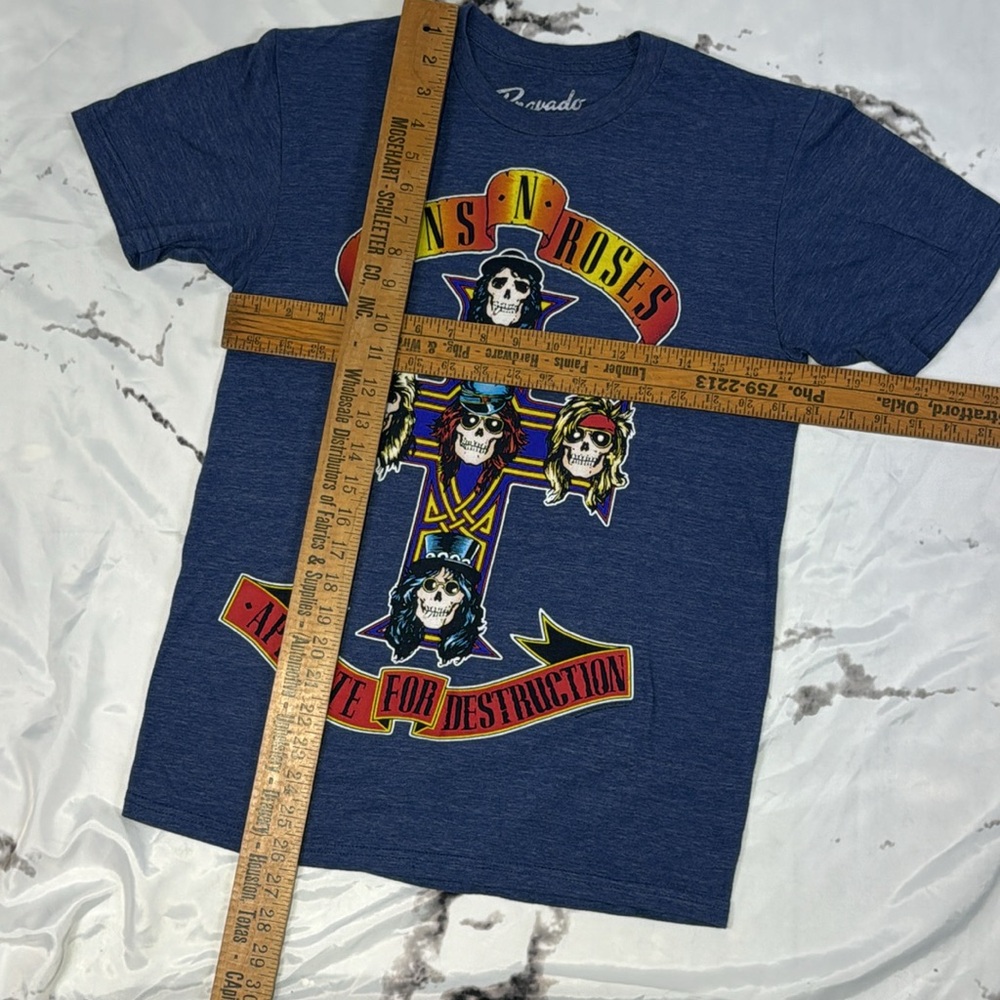Guns N Roses Graphic T-Shirt Appetite for Destruction Crew Neck Short Sleeve - Picture 8 of 8